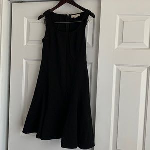 Loft sleeveless fit and flare work dress